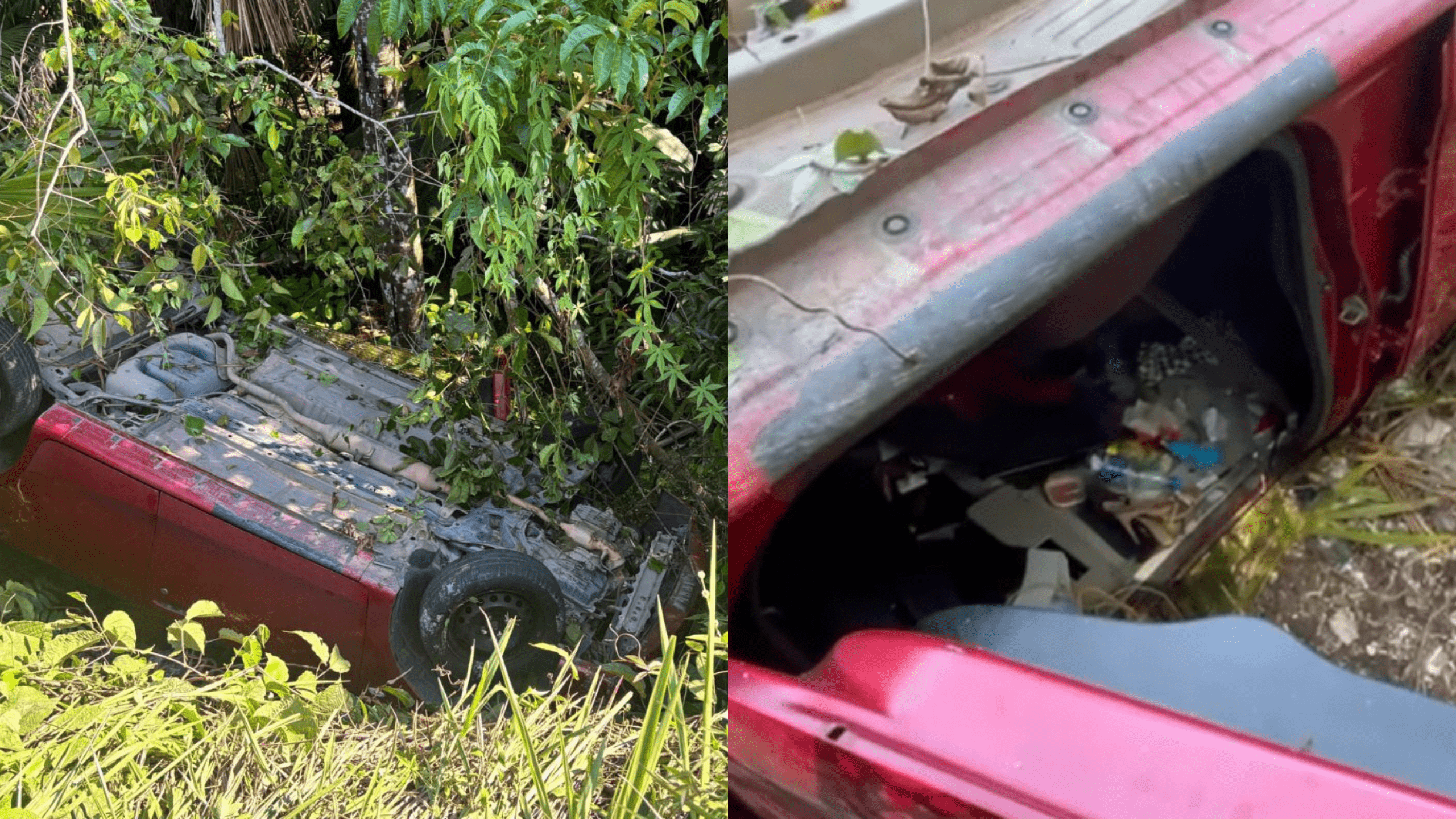 mulher-capota-o-carro-em-area-