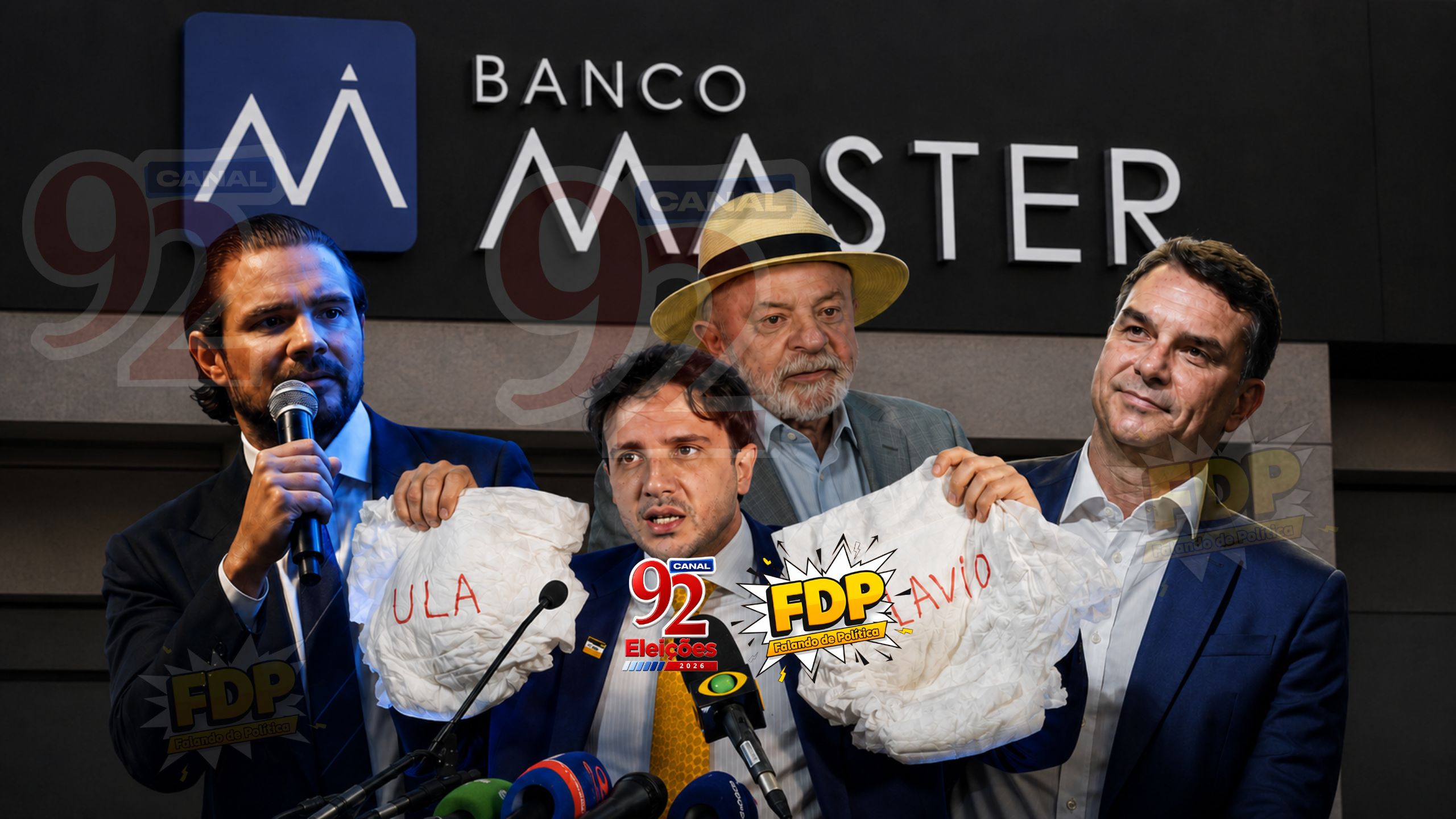 renan-santos-debate-presidencial-lula-flavio-banco-master-canal92am