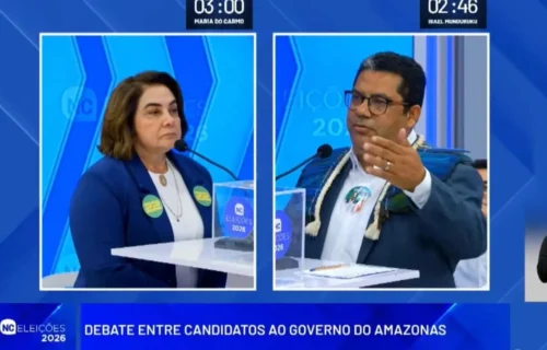 Isael-Munduruku-confronta-Maria-do-Carmo-debate-canal92am