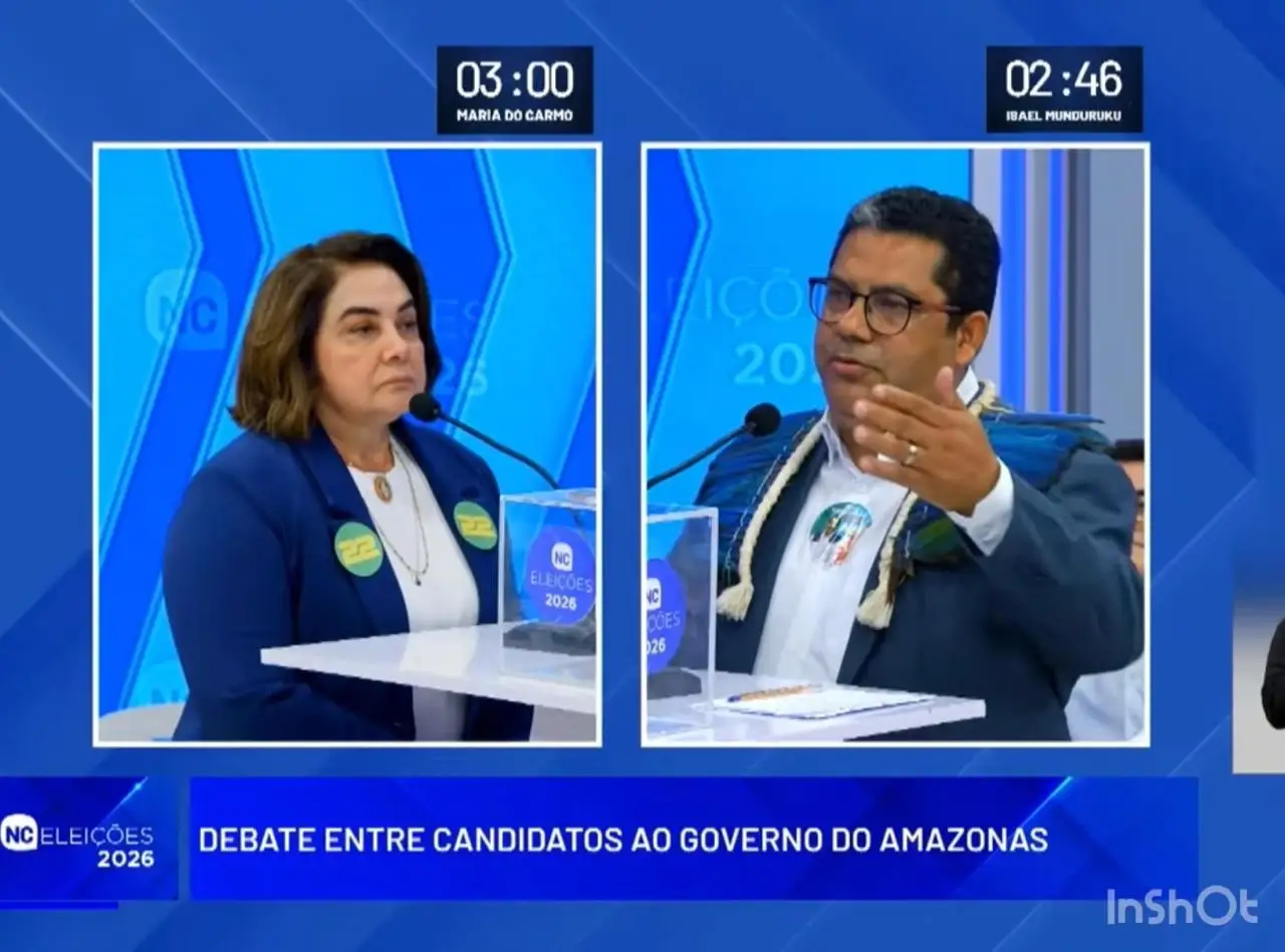 Isael-Munduruku-confronta-Maria-do-Carmo-debate-canal92am