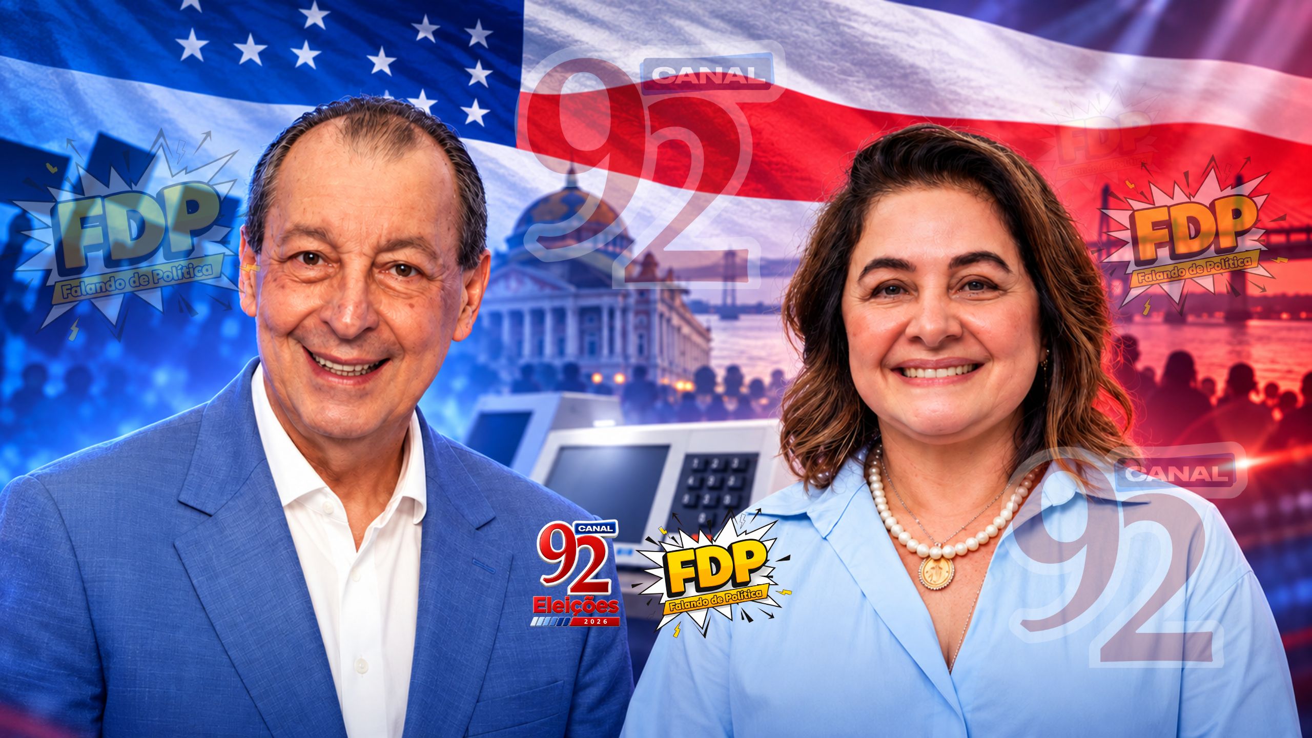 omar-aziz-e-maria-do-carmo-segundo-turno-governo-do-amazonas-canal92am